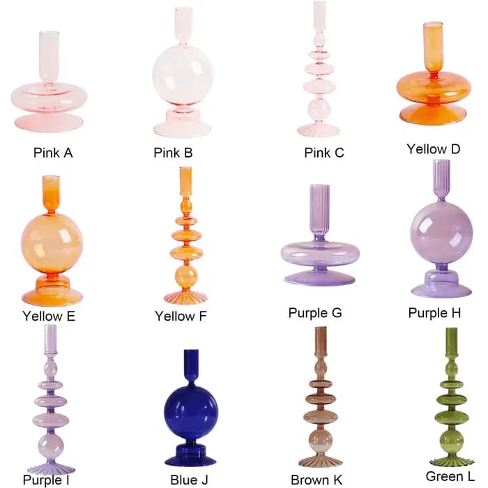 Vase en verre pour centre de table
