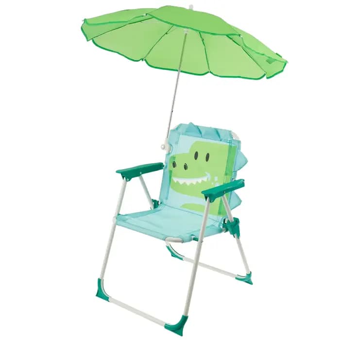 Chaise de plage pliable pour enfants avec parasol