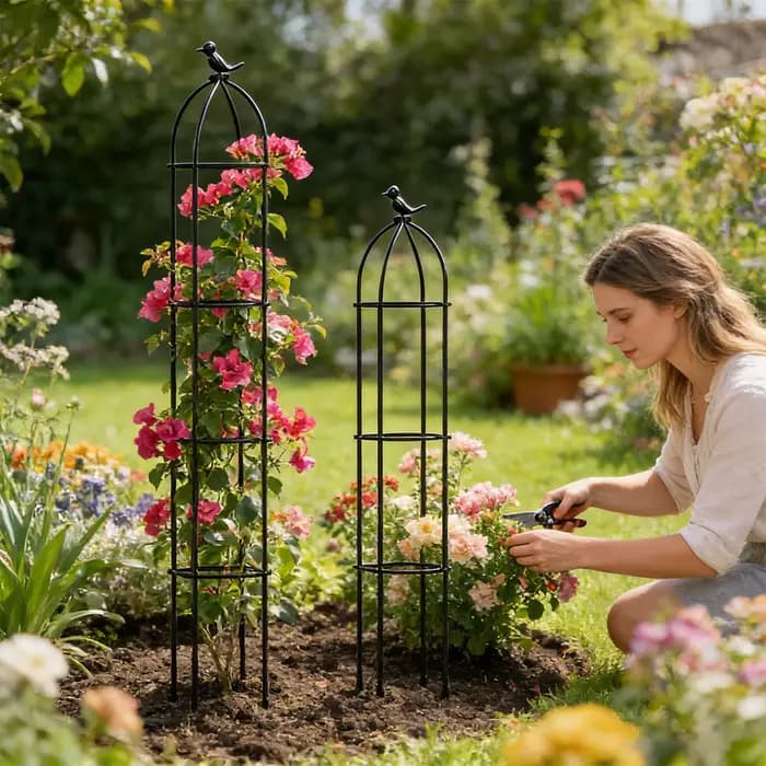 Treillis décoratif pour plantes en pot