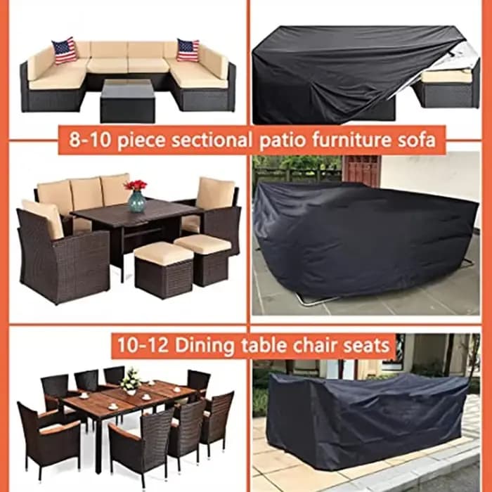 Ensemble de housses universelles pour meubles de jardin