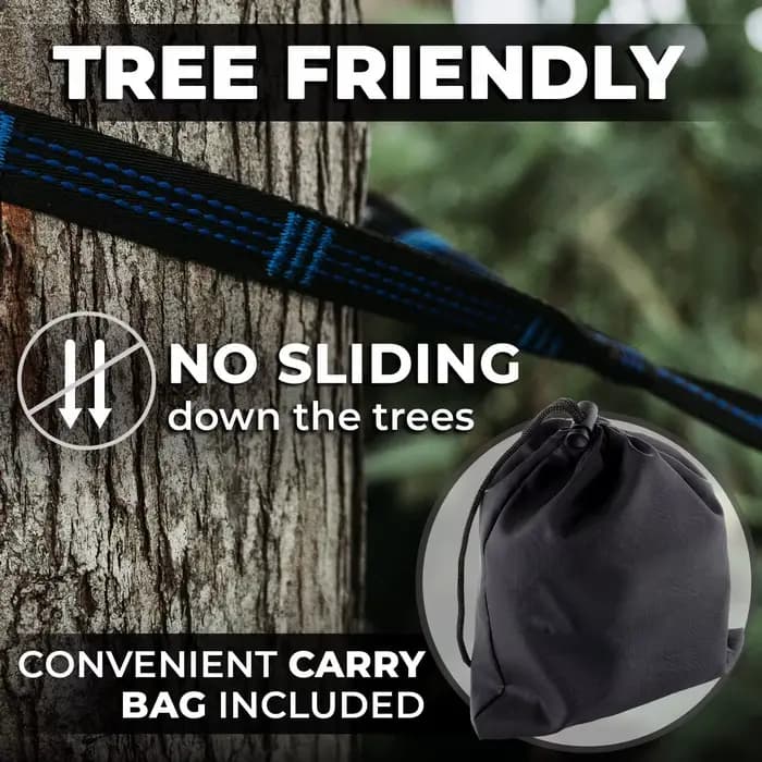 Sangles respectueuses des arbres de camping