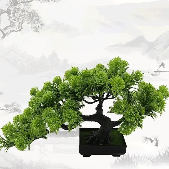 Simulation d'arbre de pin bonsaï artificiel