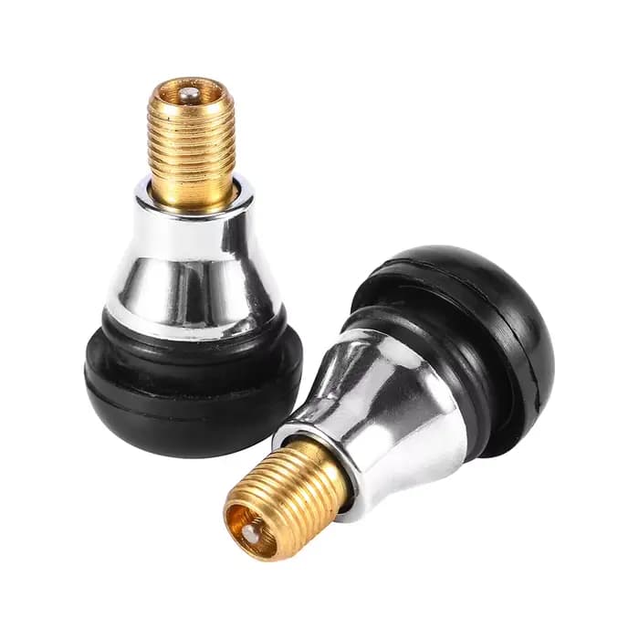 Vannes de roue sans chambre à air en laiton chromé, valves d'opathie AC, voitures et motos, TR412, 1PC