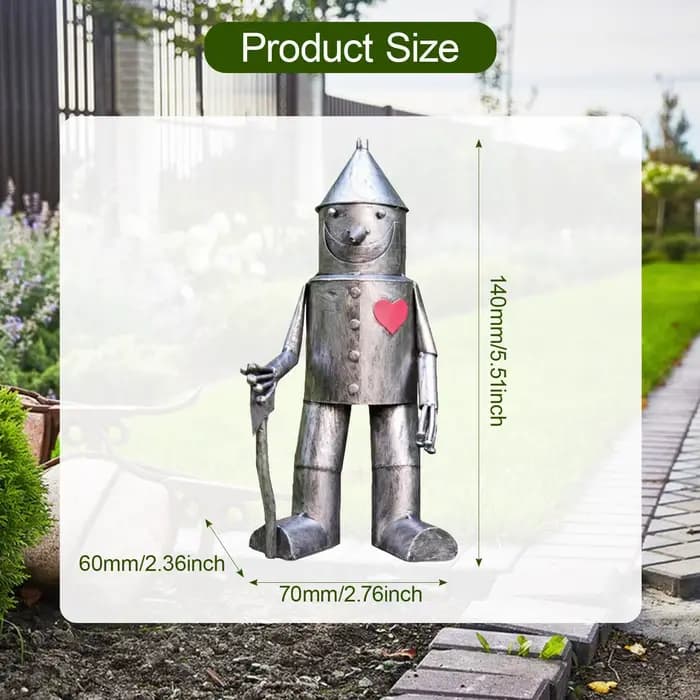Statue de jardin en résine pour homme
