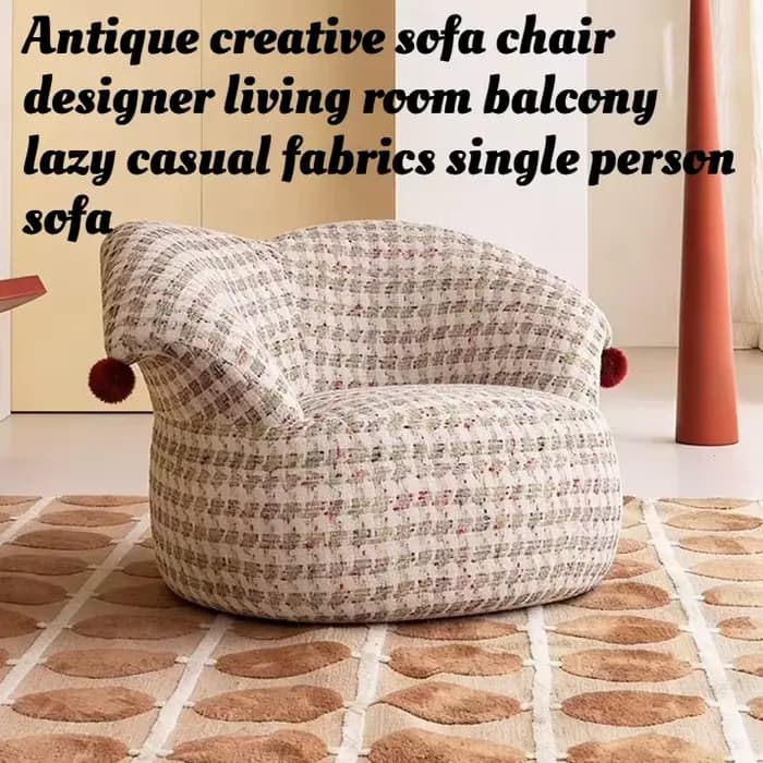 Fauteuil d'appoint vintage de style nordique