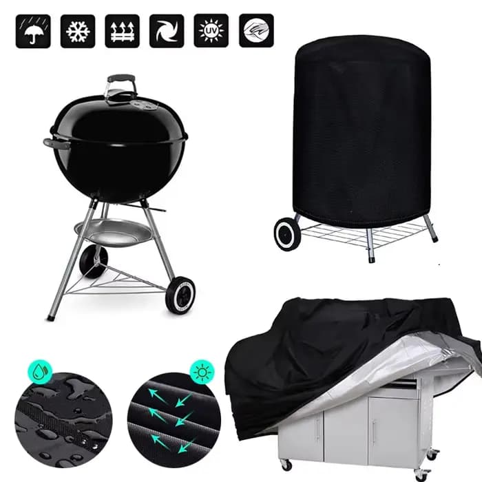 Juste de Protection Ronde pour Barbecue d'Extérieur