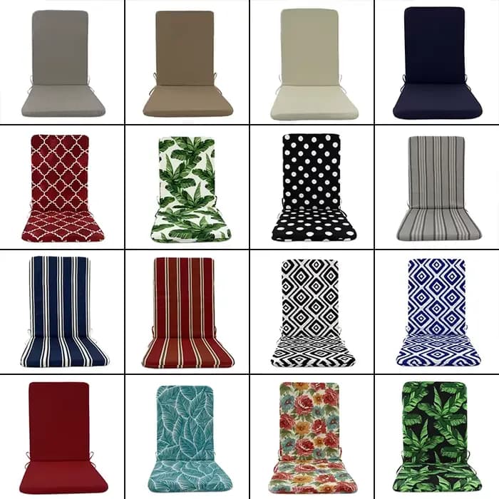 Coussins de siège d'extérieur pour chaises de jardin