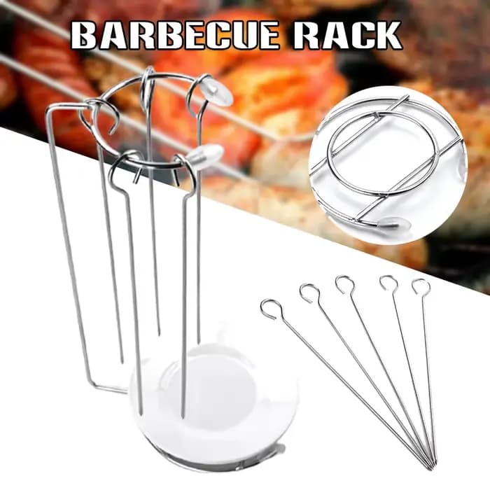 Support suspendu pour Barbecue en acier inoxydable, multifonctionnel, pratique, facile à nettoyer, brochettes parfumées, support suspendu pour Barbecue