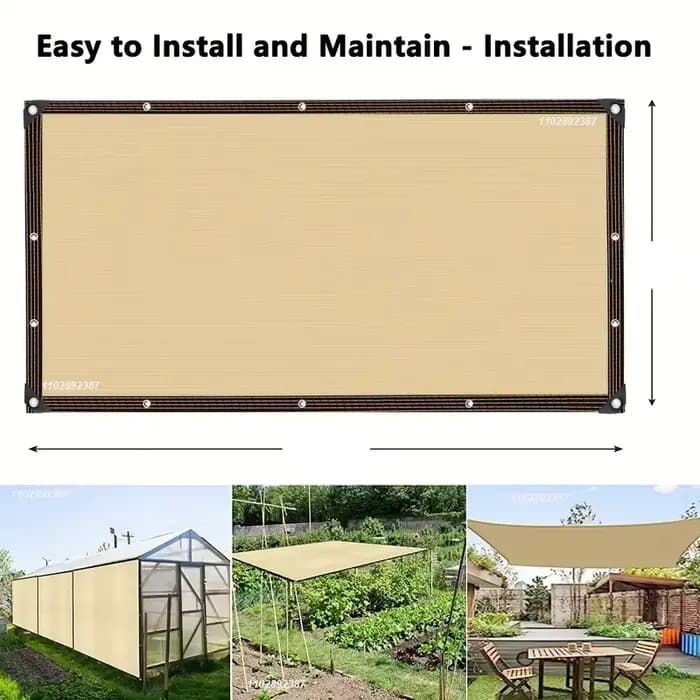 Filet pare-soleil Beige ombré pour plantes de jardin