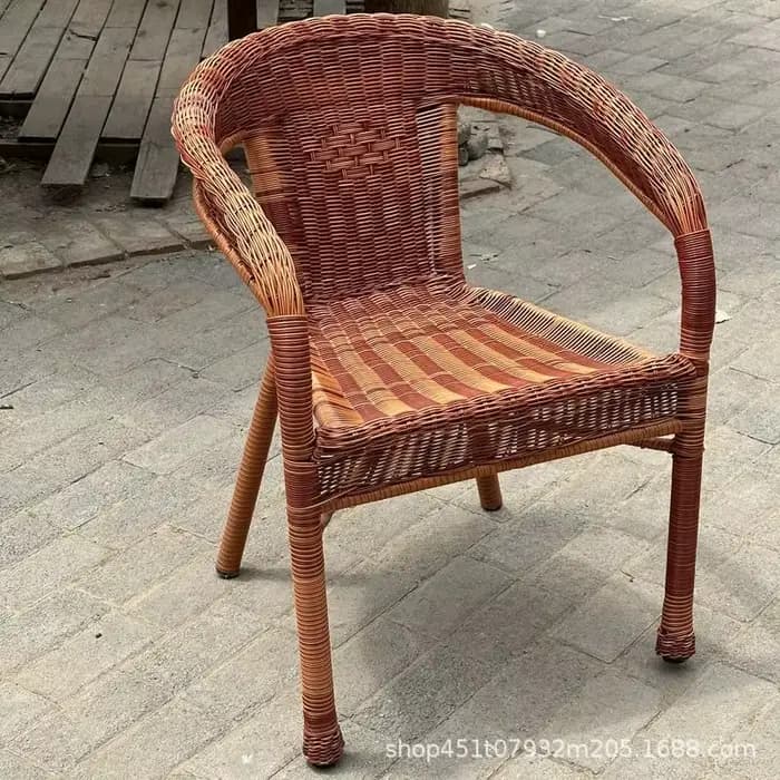 Chaise en rotin confortable