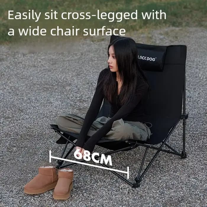 Chaise de camping Blackdog avec coussin