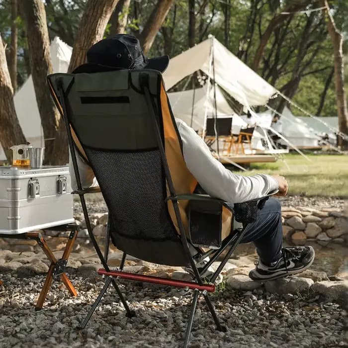 Chaise lunaire d'extérieur en alliage d'aluminium