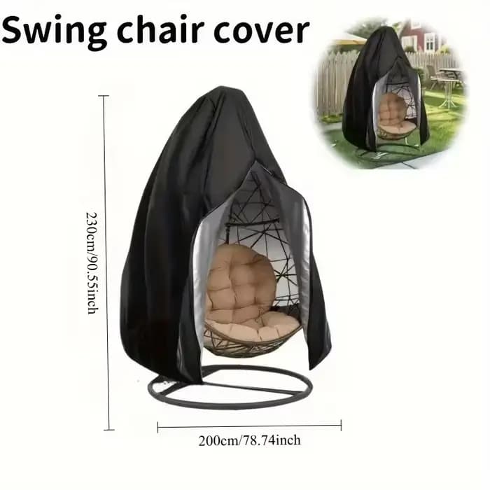 Housse de protection imperméable robuste pour fauteuil suspendu de patio