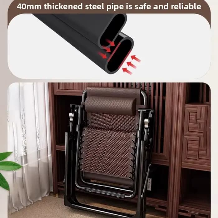 Chaise inclinable pliante Portable