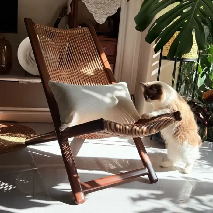 Chaise longue de jardin d'extérieur