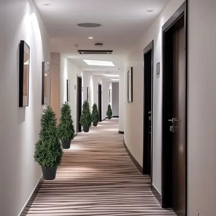 Simulation d'arbre en buis inséré au sol