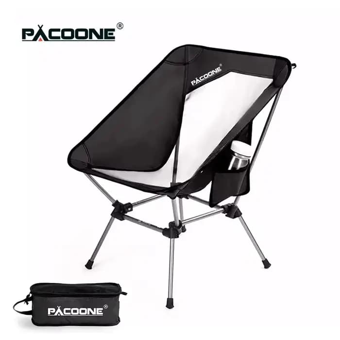 PACOONE voyage ultraléger chaise pliante détachable Portable lune chaise en plein air Camping pêche chaise plage randonnée pique-nique siège