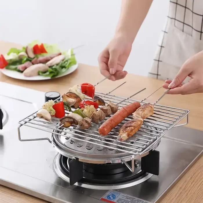 Cuisinière de terrain en acier inoxydable pour barbecue