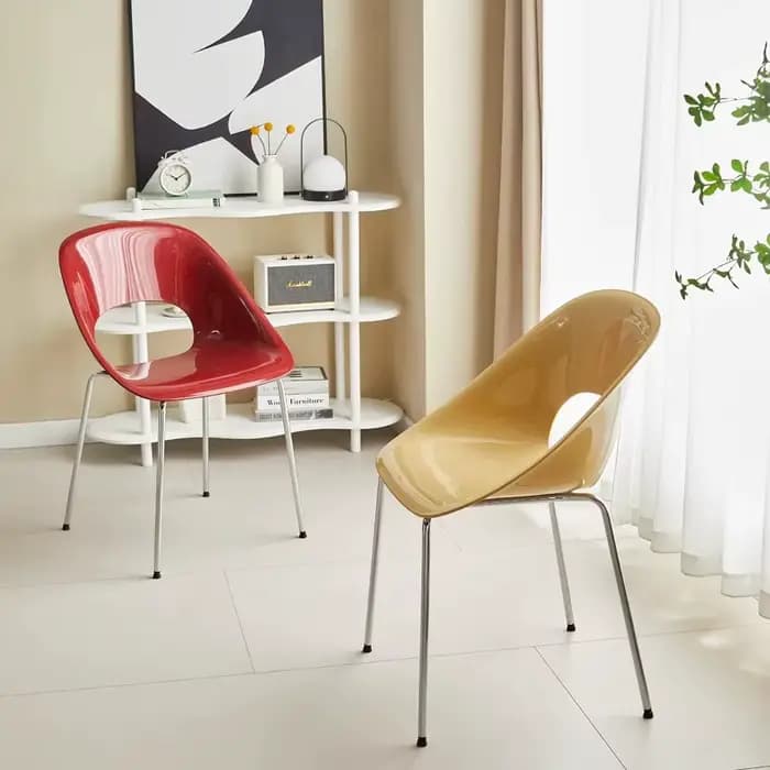 Chaise de dossier Simple en forme d'éventail
