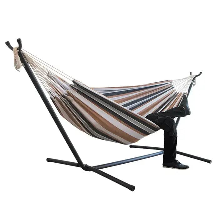 Hamac de jardin avec support pour 2 personnes