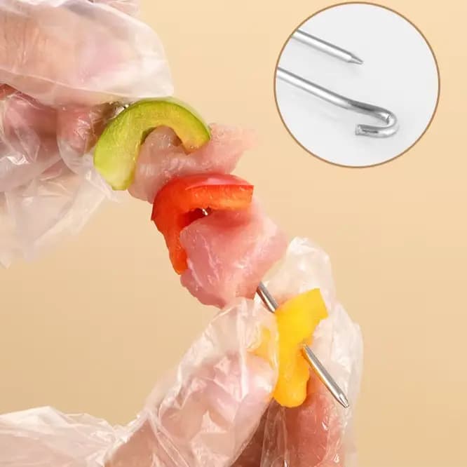 Support vertical en acier inoxydable pour fers à brochettes (12/24/48
