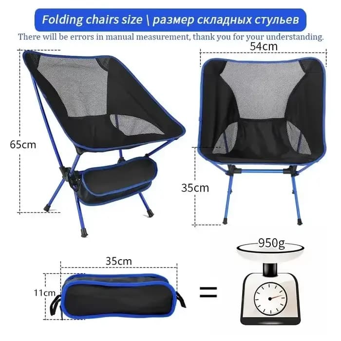Chaise pliante portative extérieure chaises de plage pour barbecue voyage