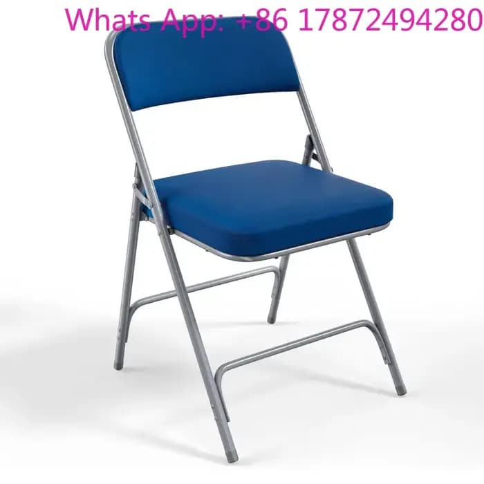 Chaises pliantes rembourrées avec coussin d'assise épais, chaises pliantes durables et extra confortables
