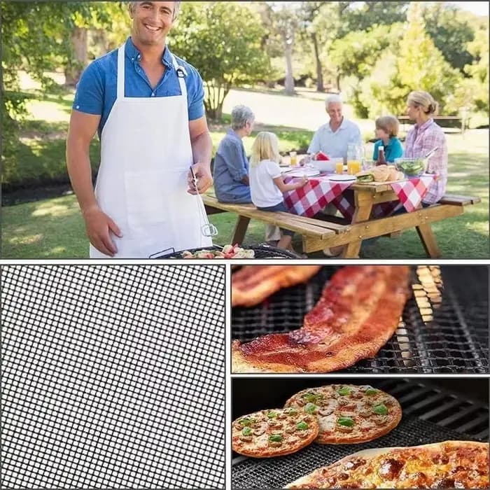 Tapis de gril en maille antiadhésive réutilisable pour Barbecue