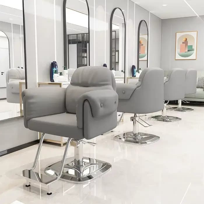 Barbier professionnel ergonomique plancher confortable salon de coiffure chaise de barbier moderne Design élégant Sedie Per Estetista meubles