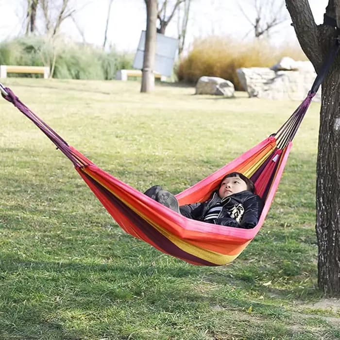 Hamac de camping portable en toile épaisse