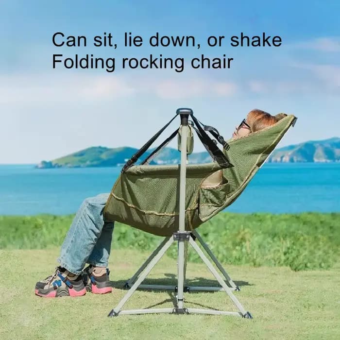 Chaise à bascule pour voyages en plein air