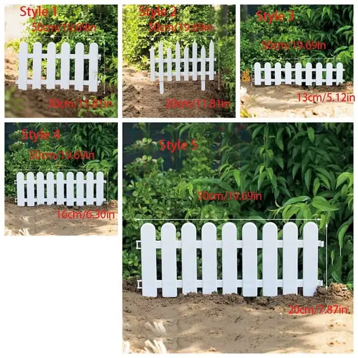 Clôture de cour en plastique pour jardin