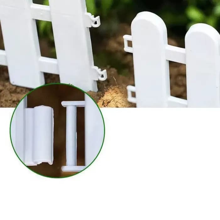 Clôture de cour en plastique pour jardin