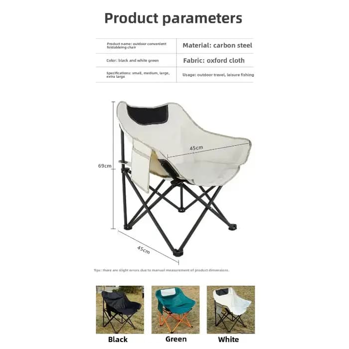 Chaise de camping légère et portable
