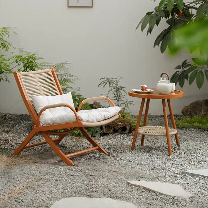 Chaise inclinable pliable en alliage