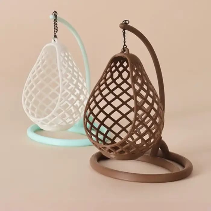 Fauteuil suspendu miniature en forme d'œuf