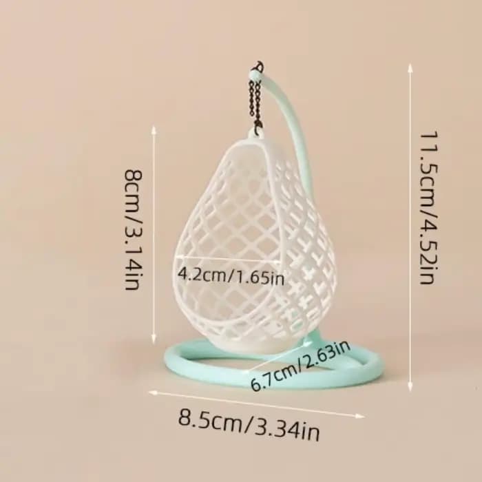 Fauteuil suspendu miniature en forme d'œuf