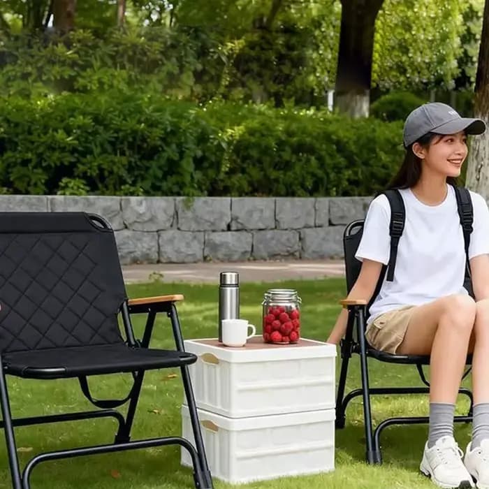 Chaise pliante portable Kemet pour l'extérieur