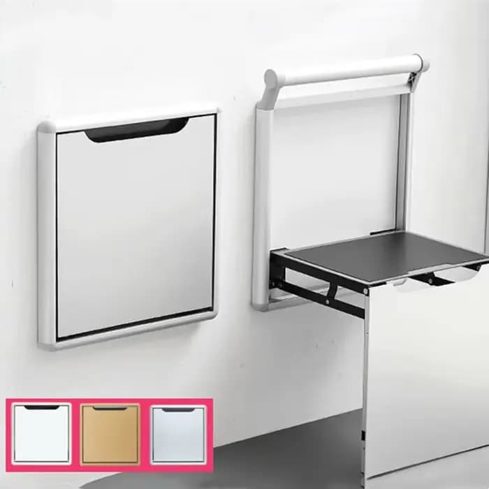 Chaise pliante murale ultramince, chaise pliante en aluminium, porche de maison décontracté, dos de chaussure, escabeau, meubles de maison