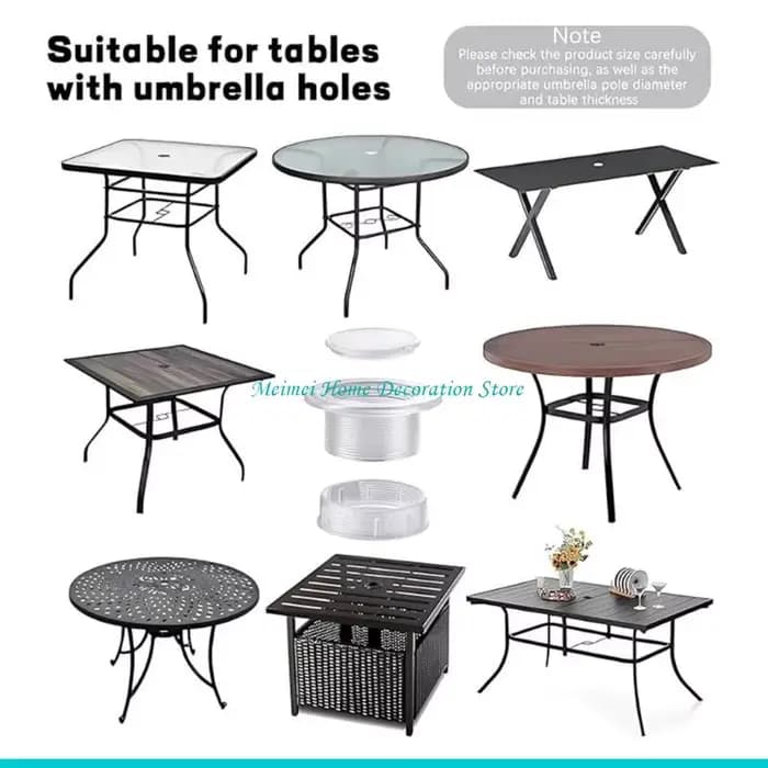 H7BF – anneaux trou Table pour Patio