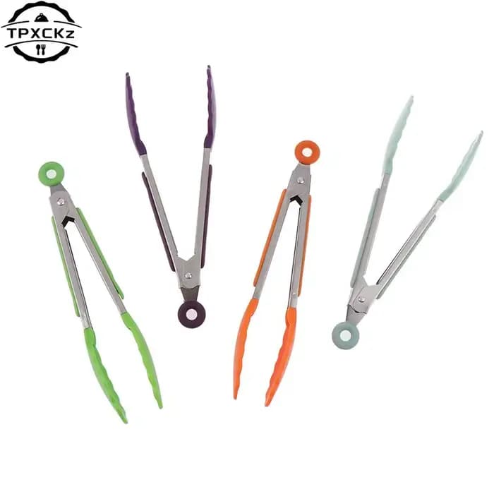 Pince à griller en silicone pour barbecue
