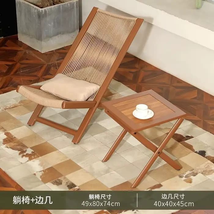 Chaise longue de jardin d'extérieur