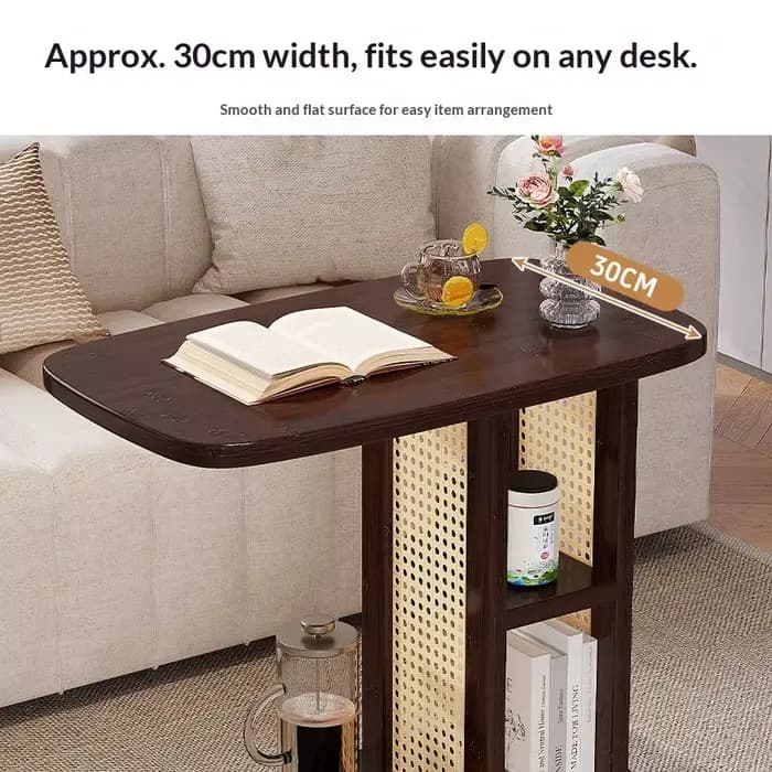 Table basse roulante Portable, Table d'appoint pour salon, canapé Compact, hauteur réglable, meubles de luxe pour salon