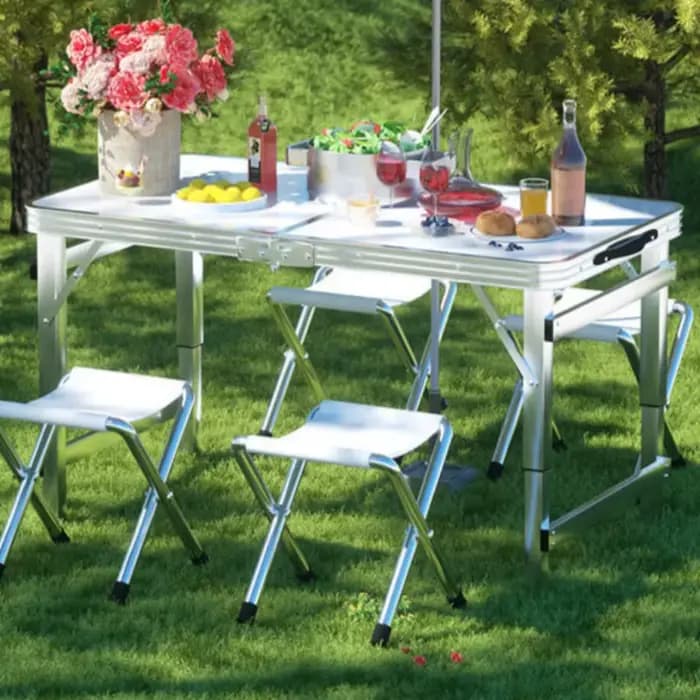 Tables d'extérieur pliantes multifonctions