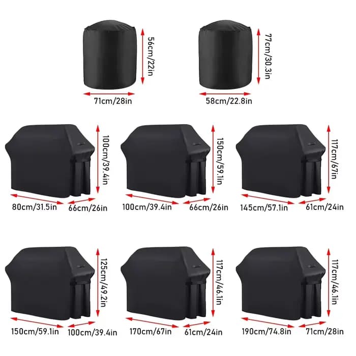 Juste de protection ronde pour barbecue