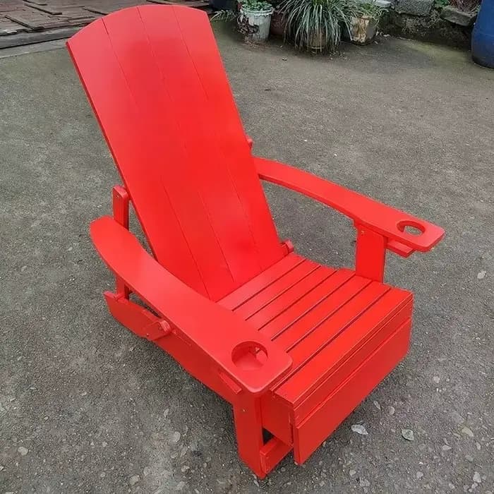 Mobilier d'extérieur Fauteuil en teck Chaise en plastique en résine de jardin