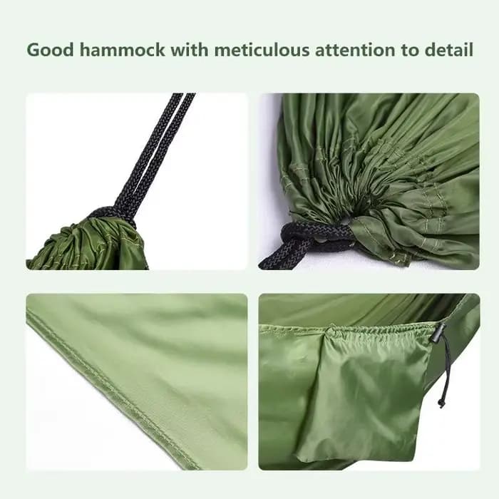 1 ensemble de hamac avec sangles et sac de rangement, matériau textile léger et durable, adapté aux pique-niques sur la plage et aux excursions de randonnée