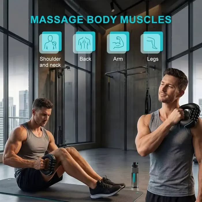 Rouleau de massage électrique pour la relaxation des tissus profonds et des muscles, rechargeable pour soulager les maux de dos après l'exercice
