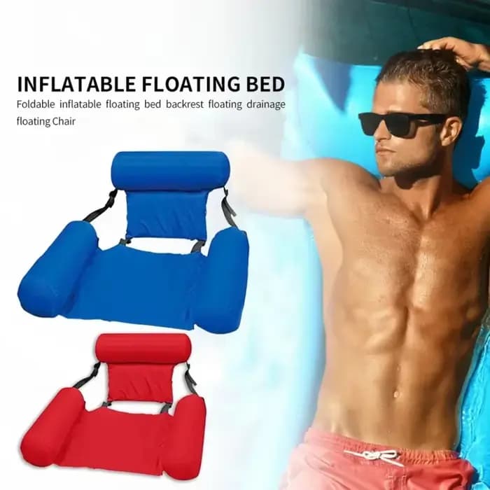 Hamac flottant pliable - Matelas gonflable pour piscine