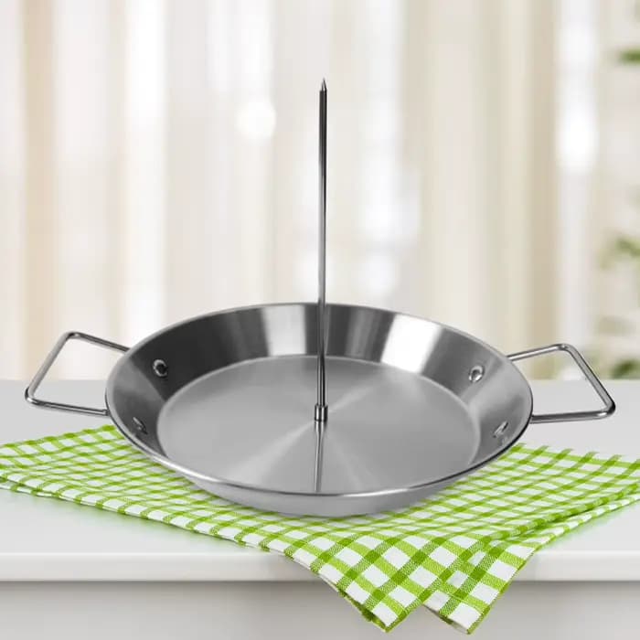 Support de grillade vertical avec brochettes amovibles en acier inoxydable